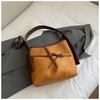 Simple and Fashionable Bucket Bag with Casual Texture, New Winter Bag, Women's Shoulder Messenger Bag.