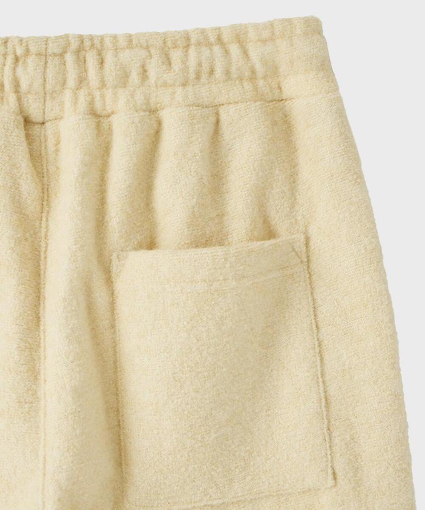 FALLETT Fleece Two-Way Elastic Waist Pants Beige