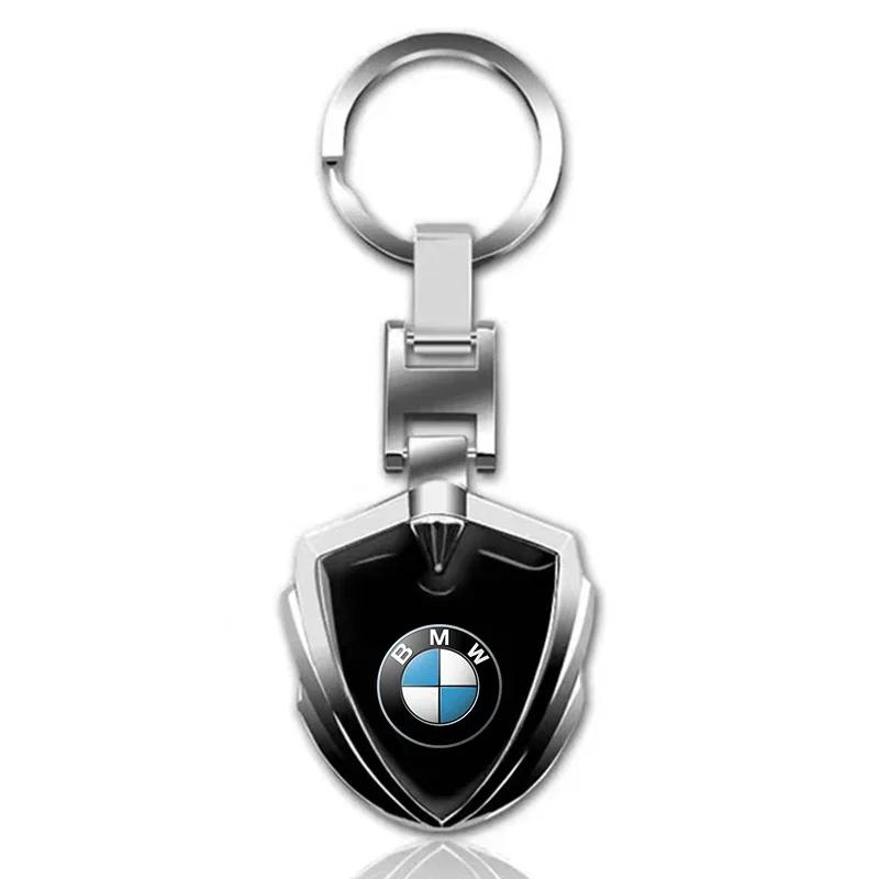 

Car Keychain Car Emblem Stying Metal Key Rings Shield Shaped For BMW M E81 E90 E92 E93 F30 E60 E61 F07 F10 F18 F12 X2 3 4 5 6
