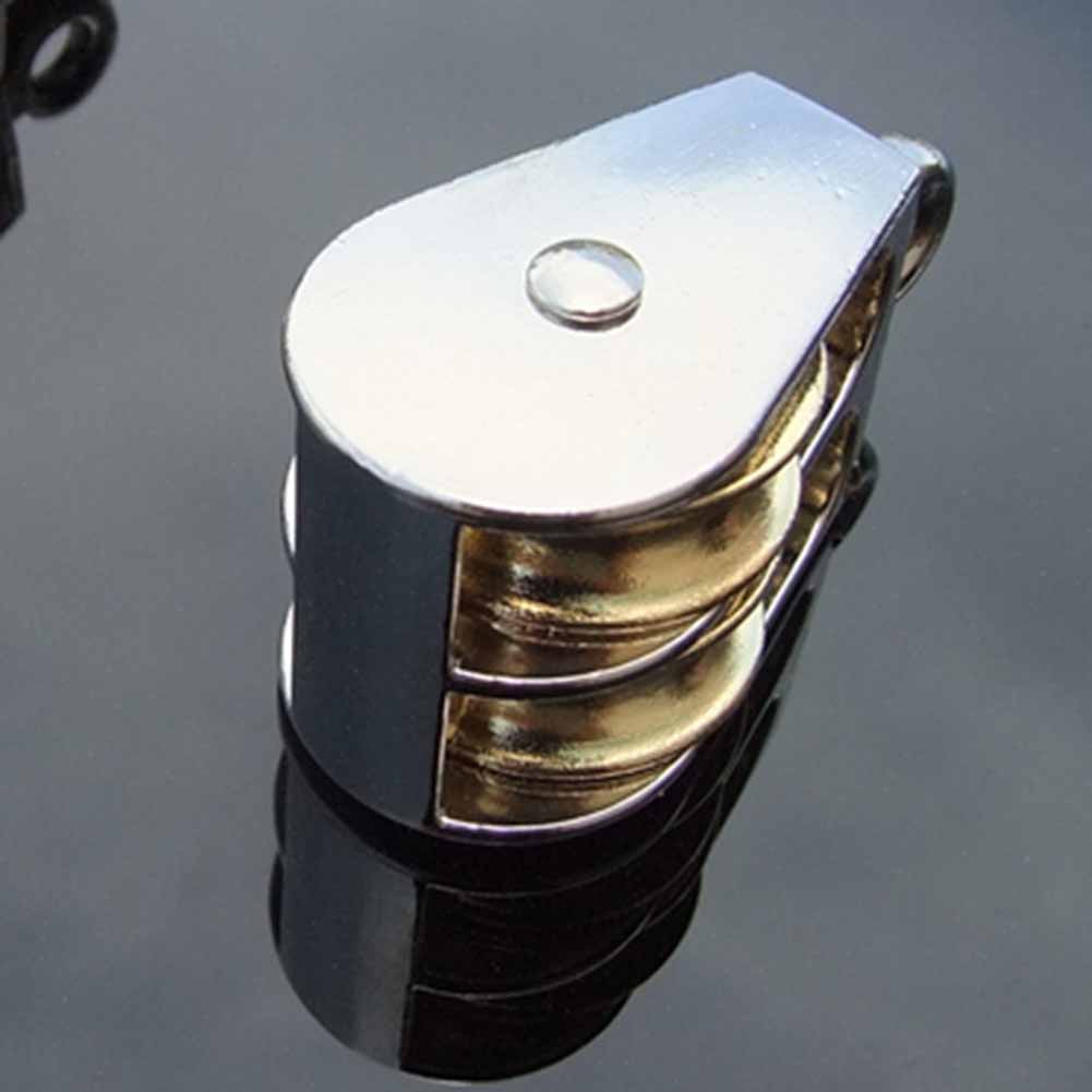 Sheaves Lifting Pulleys Double Fixed Pulley Model 36mm/52mm/75mm Beautiful Convenient Lifting Metal Zinc Alloy