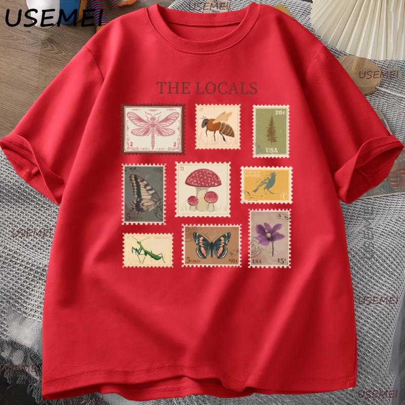 Respect Local Wildlife TShirt Camping Outdoors Tee Retro Forest Wildlife T Shirt Protect Nature Lover Graphic T Shirts Clothes S
