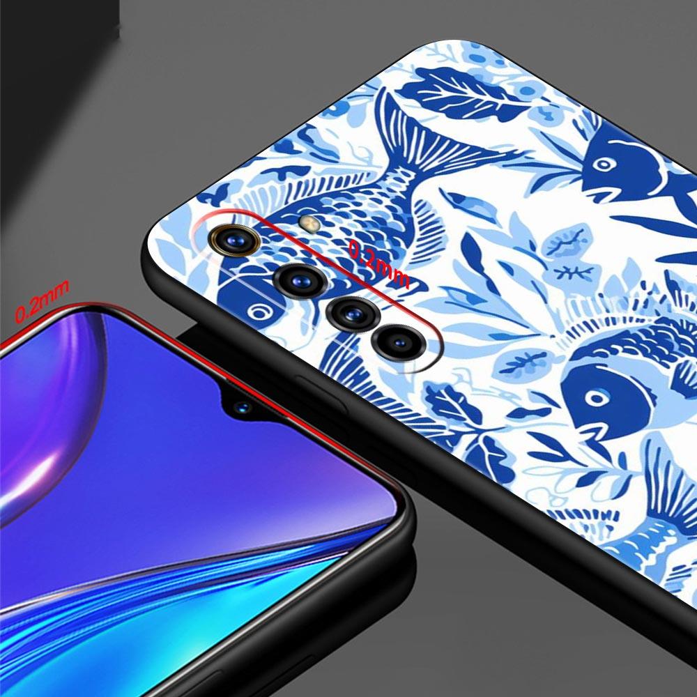 Blue Ocean Fish Case For Realme C67 C63 C55 C53 C35 C25 C21 GT 2 3 5 6 10 11 12 13 Pro Plus 5G Soft TPU Phone Cover Fundas Bags