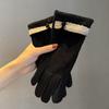 2025 Season French Elegant Thermal Gloves Can Be Fashion Fashion Fashion Women's Gloves Soft