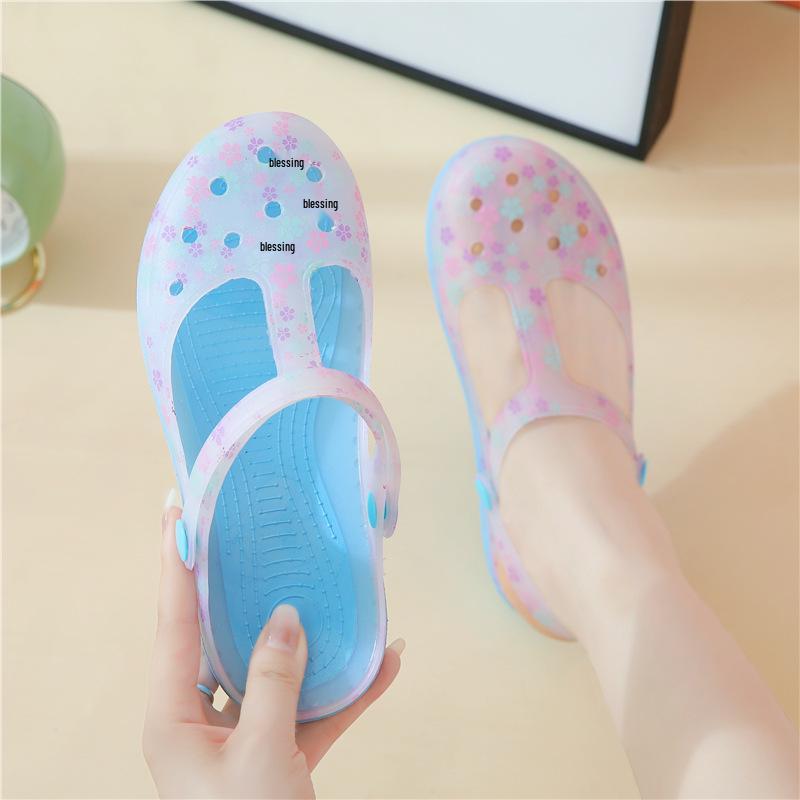 

Женские нескользящие сандалии-желе с закрытым носком для пляжа 41