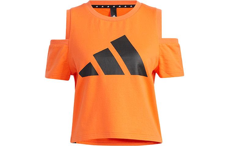 Adidas T Shirts Women s Orange Crew Neck Moderate Other GP0652 L