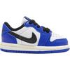 Air Jordan 1 Abrasion Resistant Low Top Toddler Shoes White/Black/Royal Blue Infant And Toddler FQ5435-140