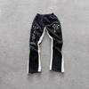 European and American High Street Casual Loose Elastic Waist Sports Pants
