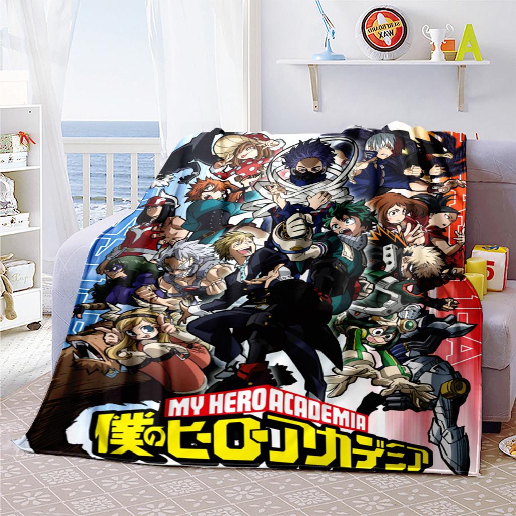 Hero Academia Anime Blanket Soft Comfortable All Seasons Suitable Sofa Office Nap Travel Festive Gift