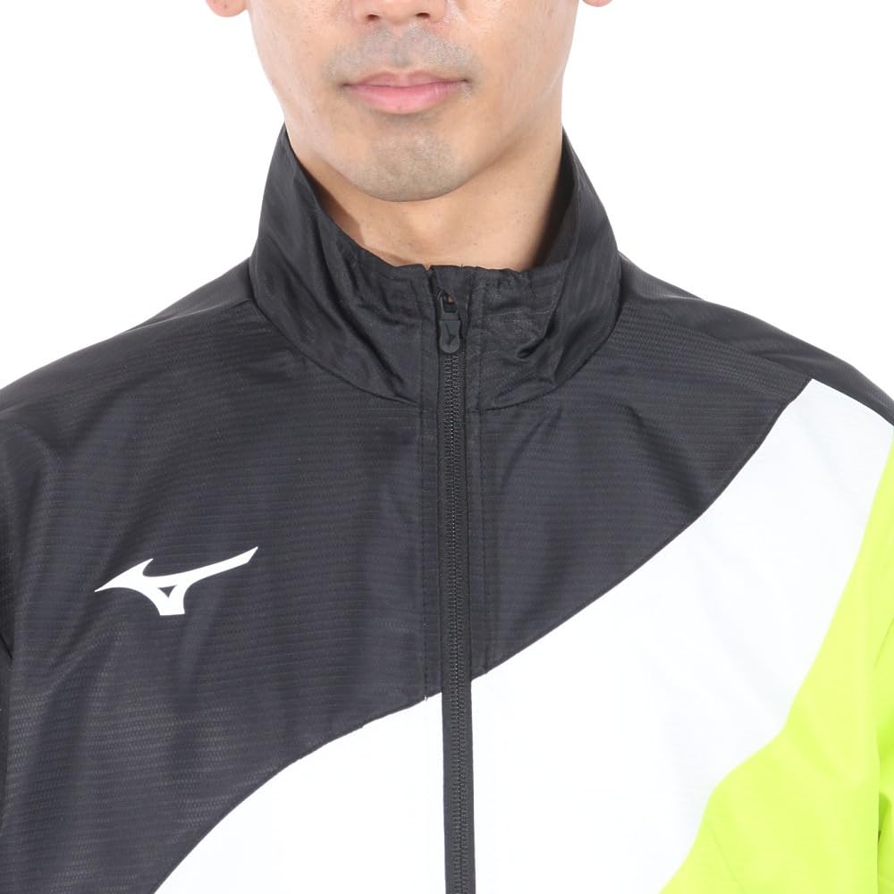 Tennis Wear Active Warmer Jacket Heat Retention Water Repellent 62MEA502 Black X Lime Green S [Mizuno]