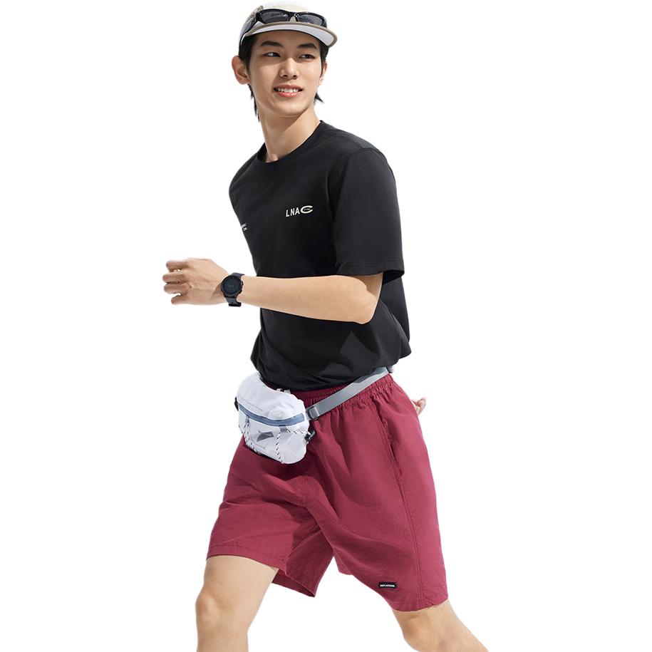 Li Ning Cool Tea T Quick-Dry Casual Sports Top Round Neck Pullover Short Sleeve T-Shirt Men Tops Standard-White ATSU641-1