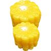ABOOFAN Corn Sample Fake Corn Kitchen Pretend Realistic Fake Vegetable Vegetable Food Sample 2-Piece Simulation, Cut, Play, Corn, Cut, Model,