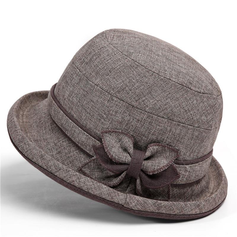 Hat Women's Spring and Autumn Bucket Hat Thin Cloth Hat Hat Summer Hat