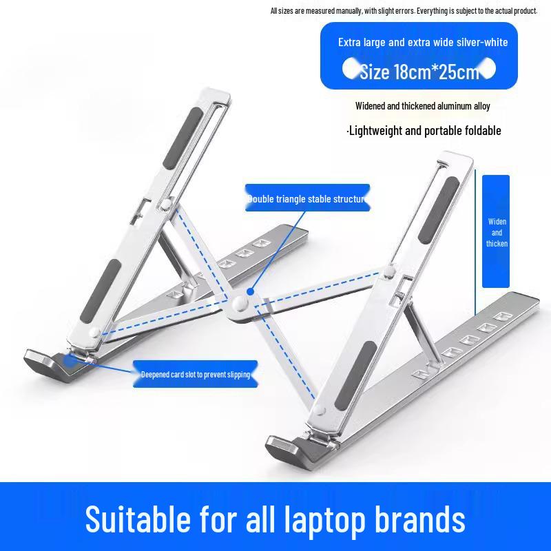 Aluminum Alloy Foldable Laptop Stand with Heat Dissipation