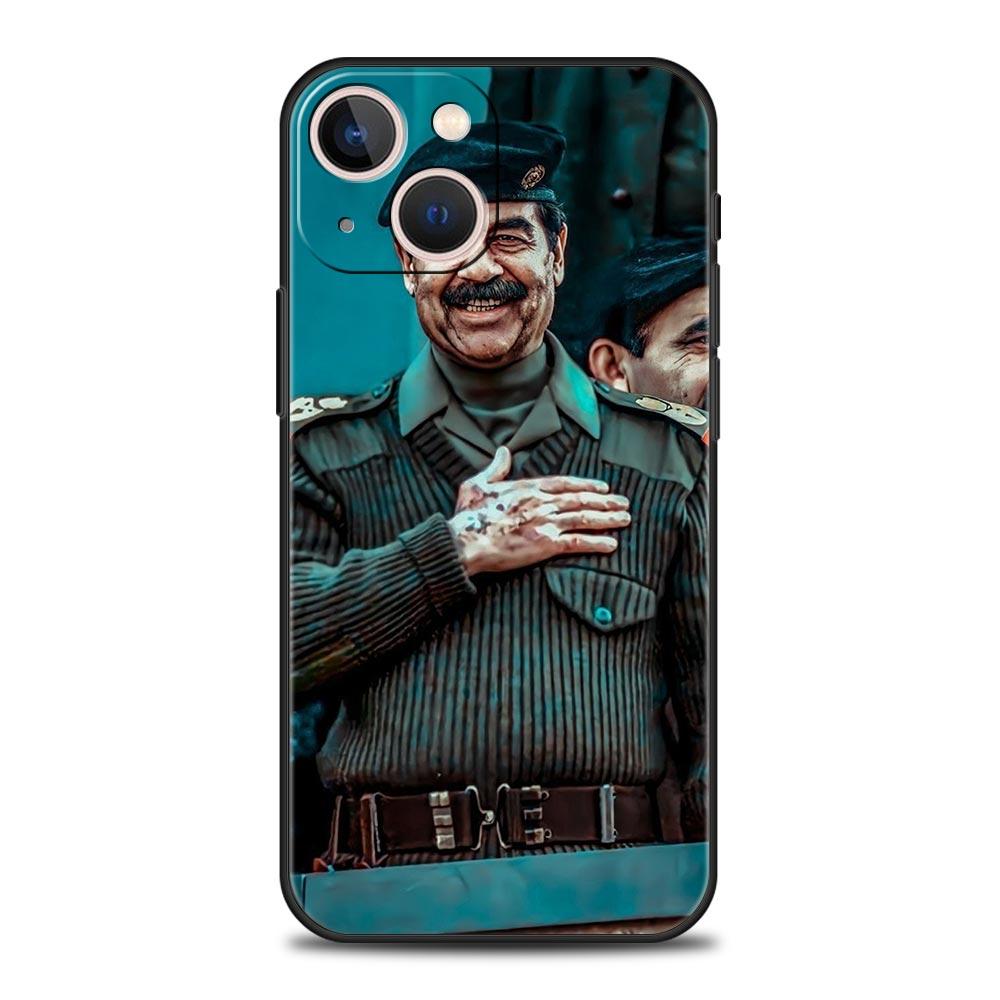 Arabic Iraq Saddam Hussein Phone Case For iPhone 17 16 15 Pro Max 11 12 13 14 7 8 Plus SE 2020 X XR XS Cover Soft Black