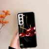 Red Cherry Summer Fruit Clear Phone Cases for Samsung S26 Ultra Galaxy S25 Edge S24 S23 FE S21 Plus S20 S22 S10 Cover Patterned