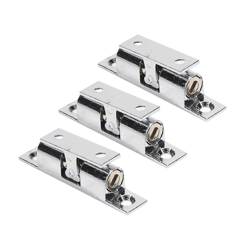

3 Pcs Furniture Door Ball Latch Brass Double Roller Spring Ball Catch Latches Cabinet Closet Door Adjustable Tension Latch S