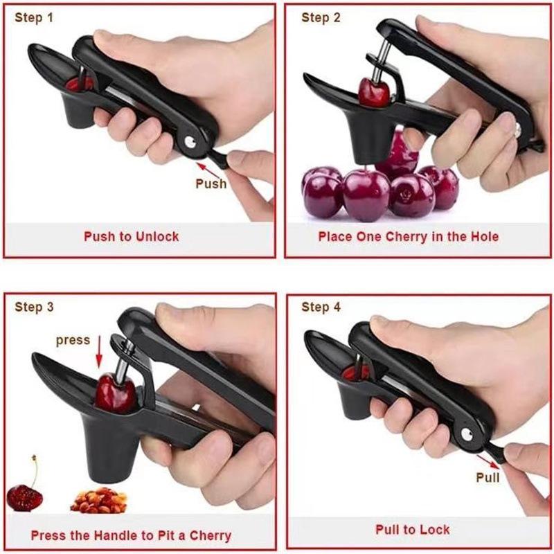 kitchen gadget seed remover tools Multi-Function Stainless Steel Manual Press-on Olive and Cherry Coring tools