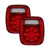 39 LEDs Rot+Weiß Doppelfarben Rücklicht Bremslicht Rückfahrlicht Blinker für Jeep Wrangler YJ TJ CJ