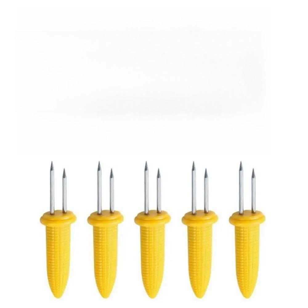 5/10/20/30PcsLarge Stainless Steel Corn Needle Creative Barbecue Fork, Kitchen Tools, Outdoor Barbecue Tools Skewer Rack Bbq