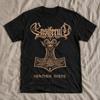 ENSIFERUM Schweres T-Shirt 220GSM | Herren Damen Premium Regular 100% Baumwolle
