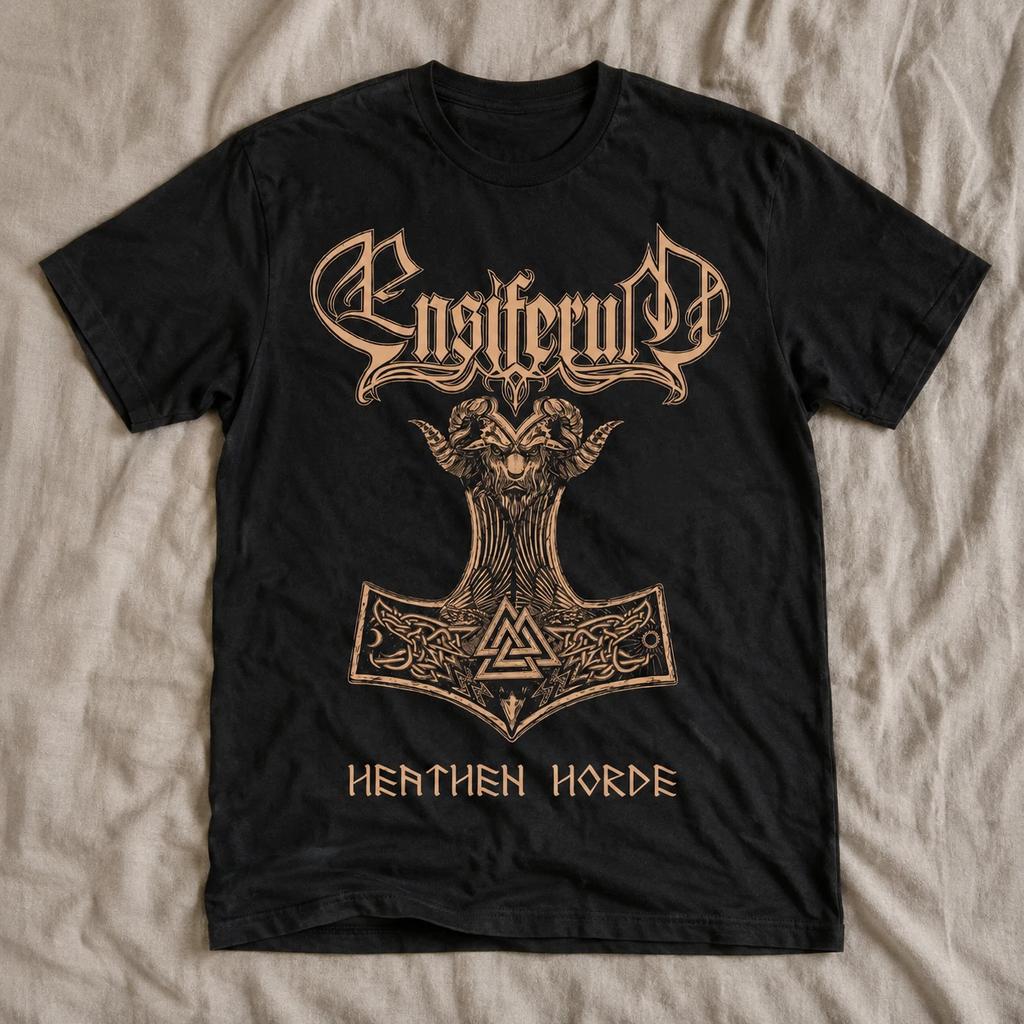 T-Shirt Pesante ENSIFERUM 220GSM | Uomo Donna Premium Regular 100% Cotone