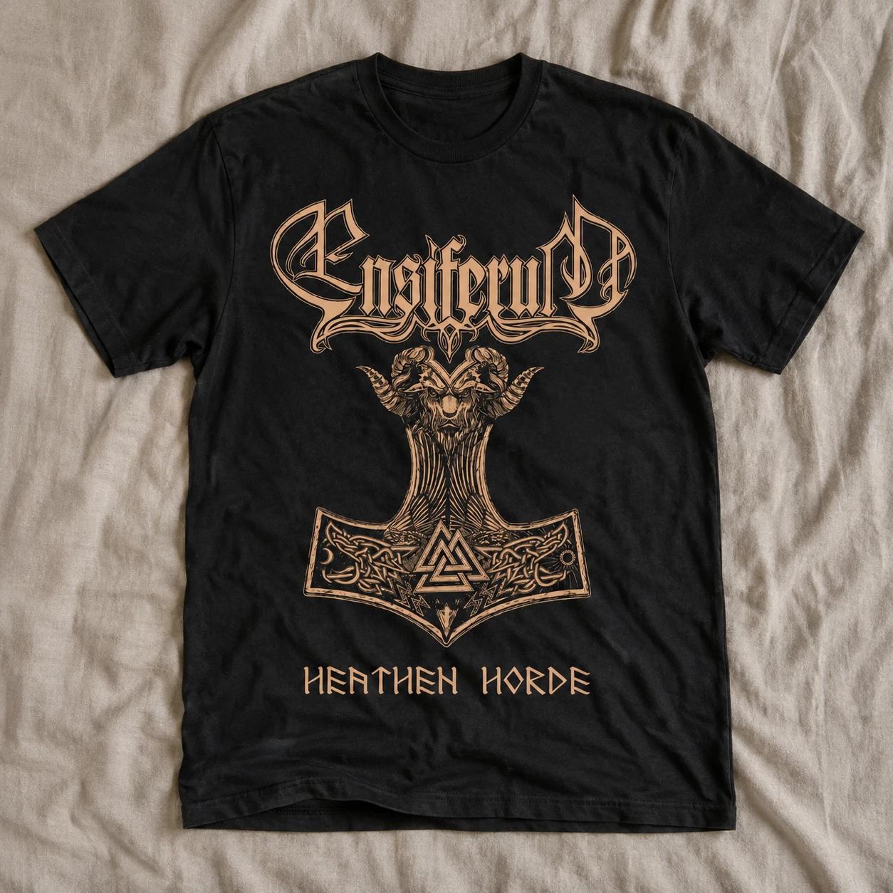 ENSIFERUM Heavyweight T-Shirt 220GSM | Men’s Women’s Premium Regular 100% Cotton XL
