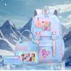 K-Pop Witch Hunters Cartoon Printed Student Pencil Bag Lunch Bag Three-Piece Backpack