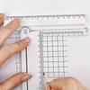 Angle Measurement Geometric Drawing Ruler White Circular Drawing Ruler  School Use
