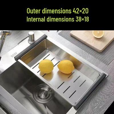 Adjustable Stainless Steel Sink Drain Rack