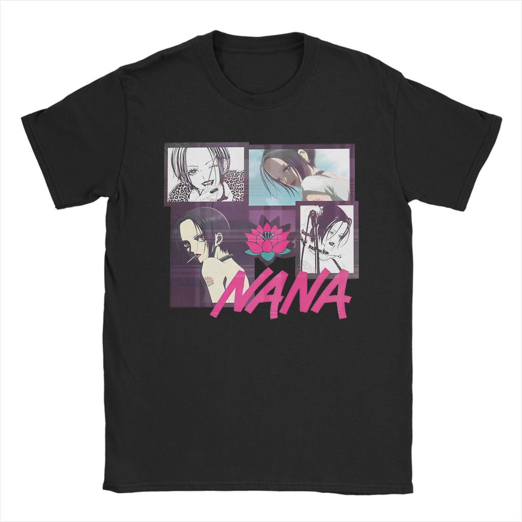 Nana Fitted Scoop T-Shirts Men Women Osaki Anime Kawaii Cartoon Vintage Cotton Tee Shirt Short Sleeve T Shirts Original Tops