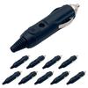 Shymie Cigarette Socket Male Plug LED with Fuse Compatible with