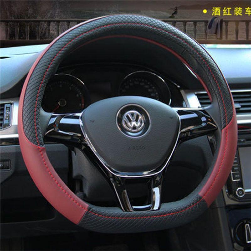 Kožený potah volantu do auta Pro Volkswagen Suiteng Langyi Maiteng Tiguan L Golf 7 Weiling Polo Santana Čtyři roční období