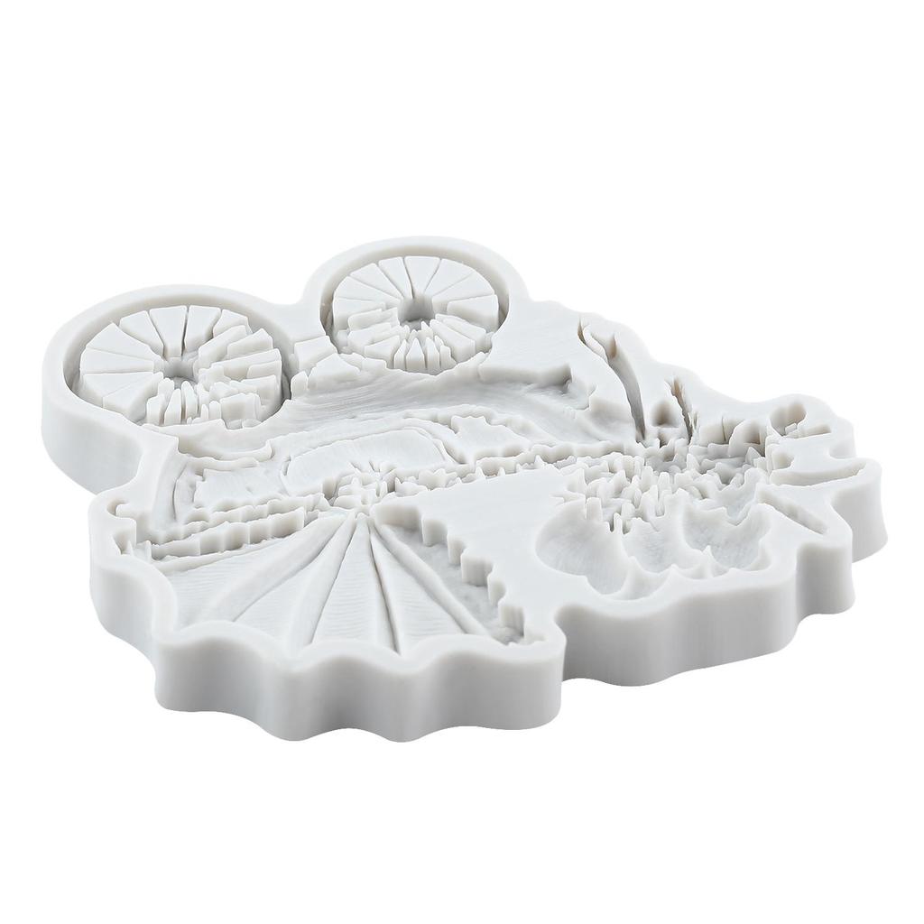 Baby Stroller Silicone Mold Stroller Fondant Molds Cake Decorating Tools Cupcake Topper Candy Sugar Craft Gum Paste Polymer Clay