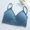 Bralette Fitness Krajka Spodní prádlo s tenkým ramenním popruhem Dámské Protilehké Nárazuvzdorné Push Up Sexy podprsenka se zkříženými zády