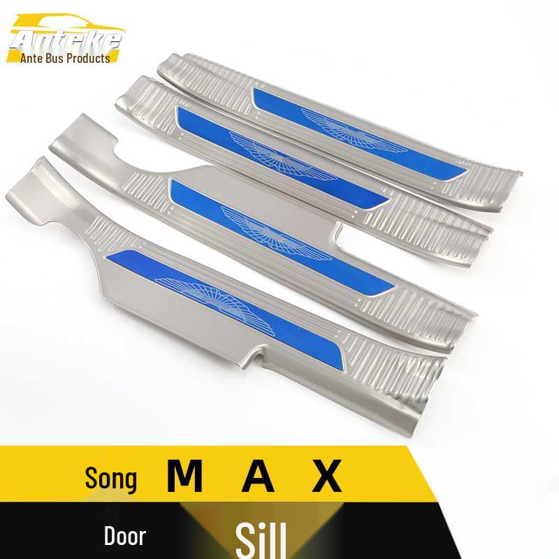Song MAX Stainless Steel Sill Trim and Trunk Welcome Pedal