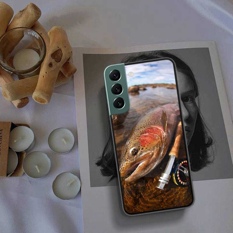 Hunter Man Fishing Dog Phone Case For Samsung A15 A25 A35 A55 Galaxy A70S A50S A30S A30 A40 A71 A51 A41 A31 A21 A11 A01 A20S A10