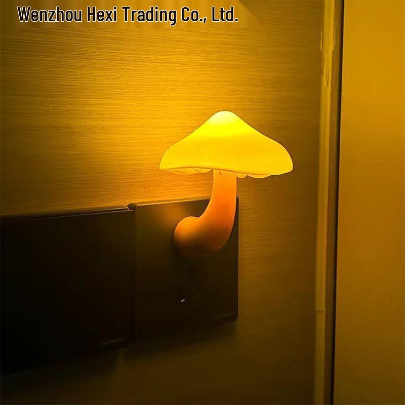 Mushroom LED Night Light with Sleep Sensing for Baby Feeding