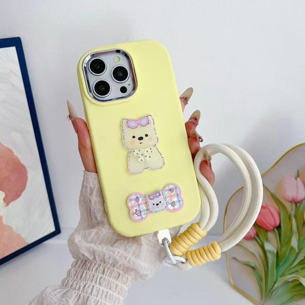 Apple iPhone 17 Pro Max Ins-Style 3D Hunde Anti-Fall Hülle für iPhone 16/15