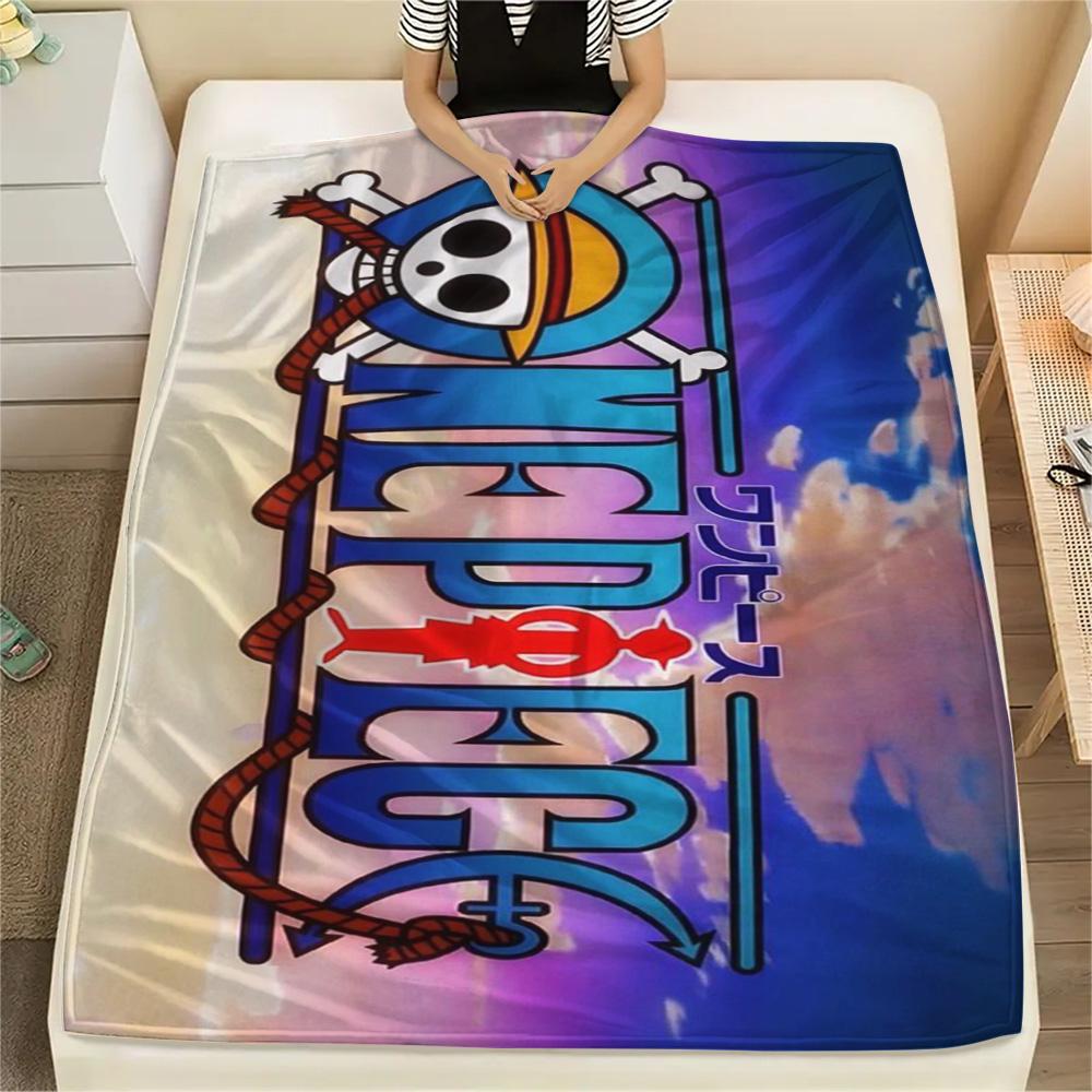 Luffy Multi Scene Use Printed Blanket, Flannel Blanket Great for Sofa, Bed, Bedroom, Chair and Outdoor Tour.-TING