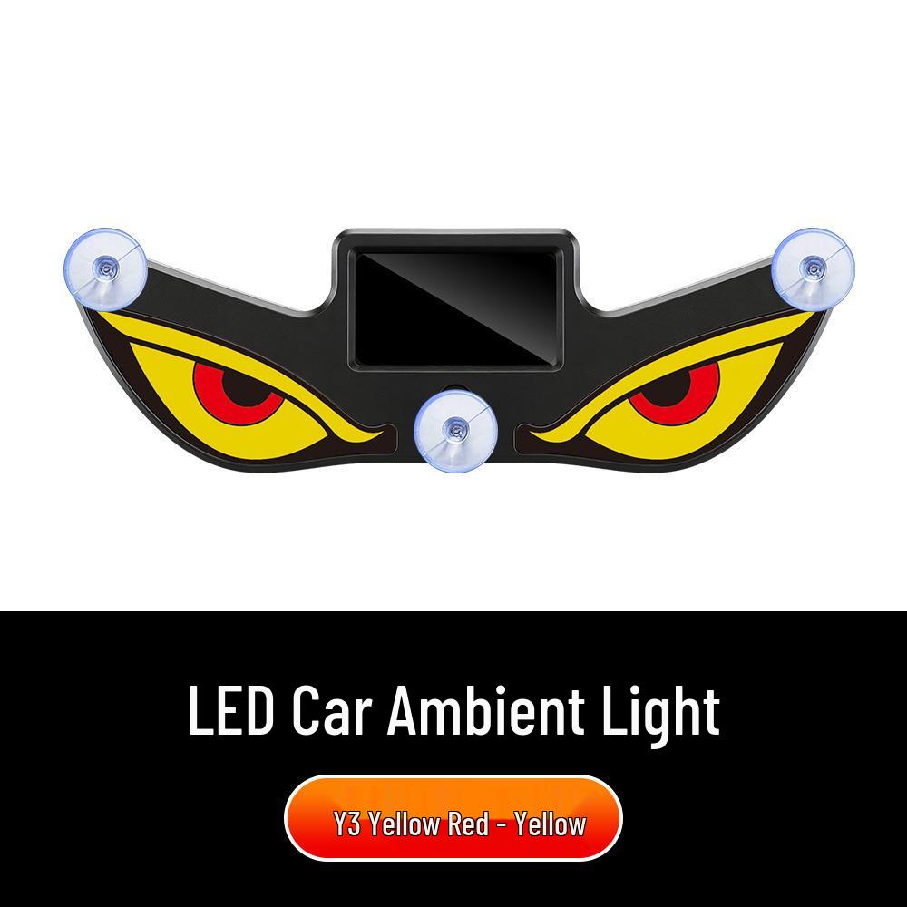 Solar Luminous LED Demon Eye Warning Light for Vehicles