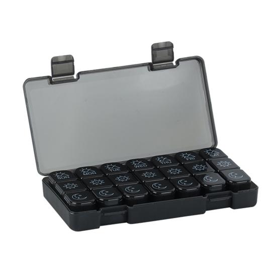 Pill Box Dust-proof Detachable 21 Grids 7 Days Weekly Pill Organizer for Supplement
