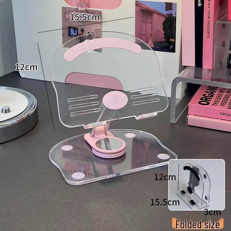 Регулируемая прозрачная акриловая подставка для телефона и планшета для рабочего стола