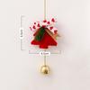 Christmas Bell Ornaments Set Hanging Bells For Tree Door Car Wind Chime Outdoor Indoor Holiday Decorations Festive Gift