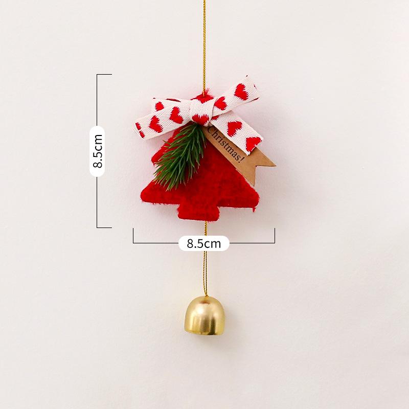 Christmas Bell Ornaments Set Hanging Bells For Tree Door Car Wind Chime Outdoor Indoor Holiday Decorations Festive Gift