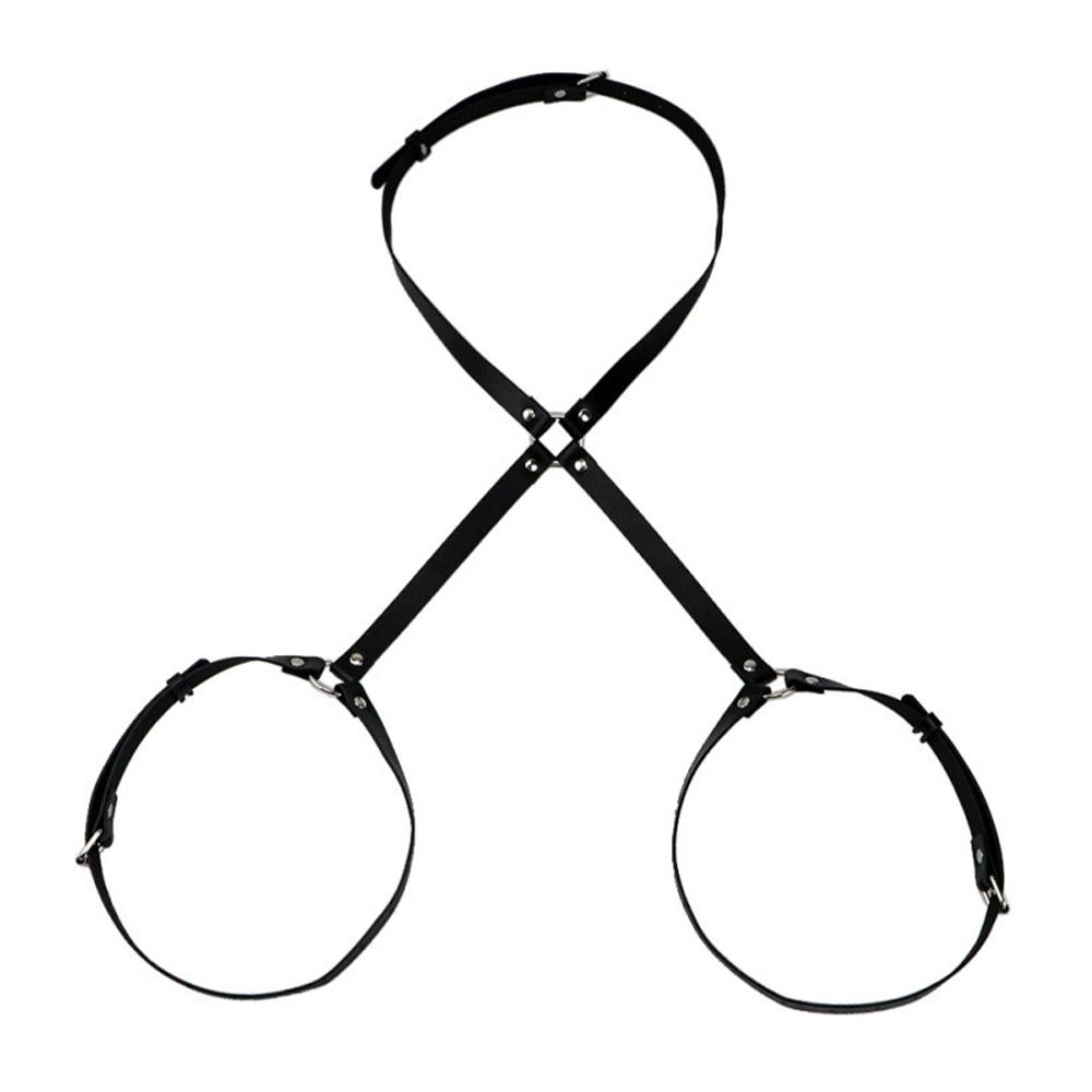 PU Leather Sexy Leg Harness Bdsm Body Bondage Women Lingerie Suspenders Fashion Thigh Garter Belt Gothic Fetish Rave Clothing