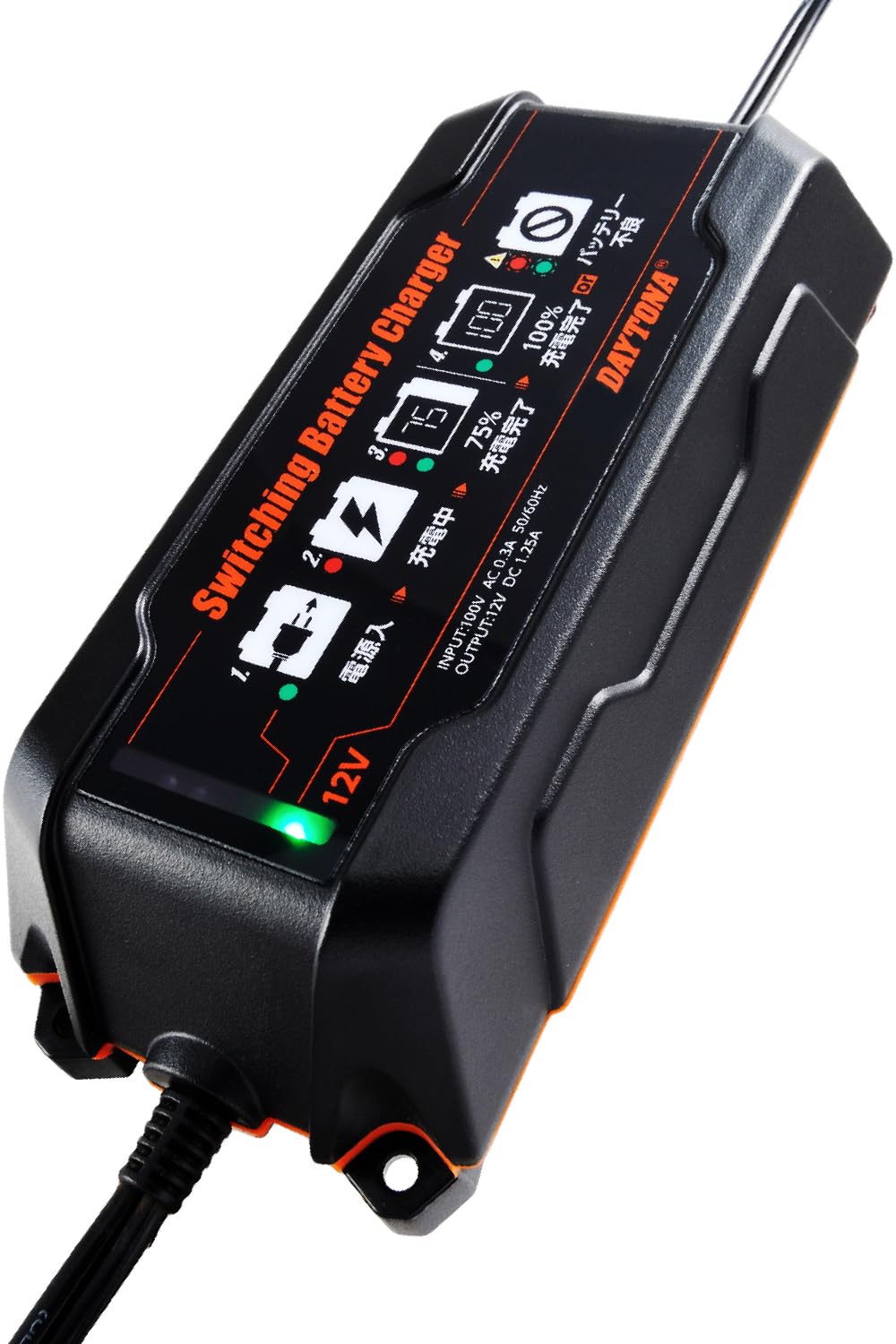

Зарядное устройство для мотоцикла Daytona с открытым водонепроницаемым импульсным зарядным устройством 95027 (Совместимый гель, Герметичный, Тип) чёрный