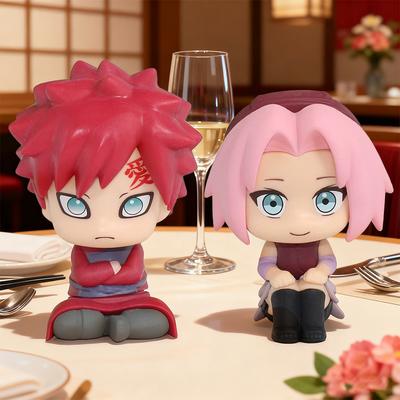 Naruto Anime Figure Naruto Kakashi Action Figure Q Version Kawaii Sasuke Itachi Figurine Car Decoration Collection Model Toy