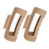 1/2/4Pcs Women Hair Claw Flexible Clamping Lightweight Square Frosting Hairpins Multifunctional Styling Tool