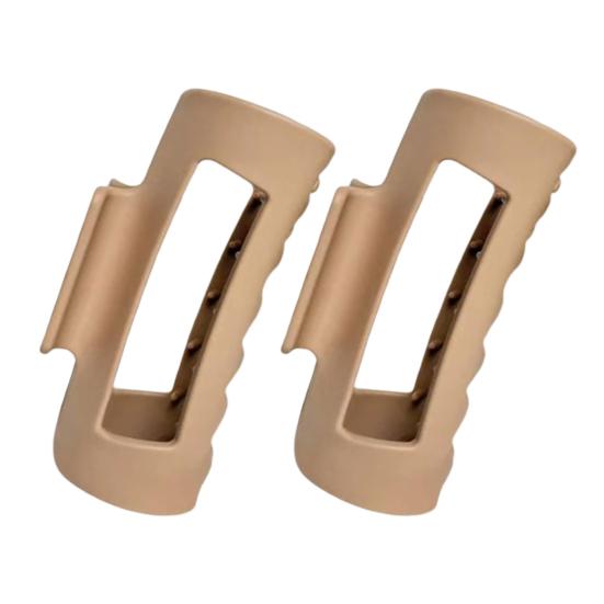 1/2/4Pcs Women Hair Claw Flexible Clamping Lightweight Square Frosting Hairpins Multifunctional Styling Tool