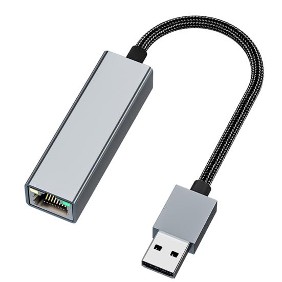 Typ-C/USB zu RJ45 Ethernet-Adapter Treiberloser Gigabit-Netzwerkkabel-Konverter Hochgeschwindigkeits-Netzwerkkarten-Adapter Unterstützt 10/100/1000 Mbit/s für Desktop